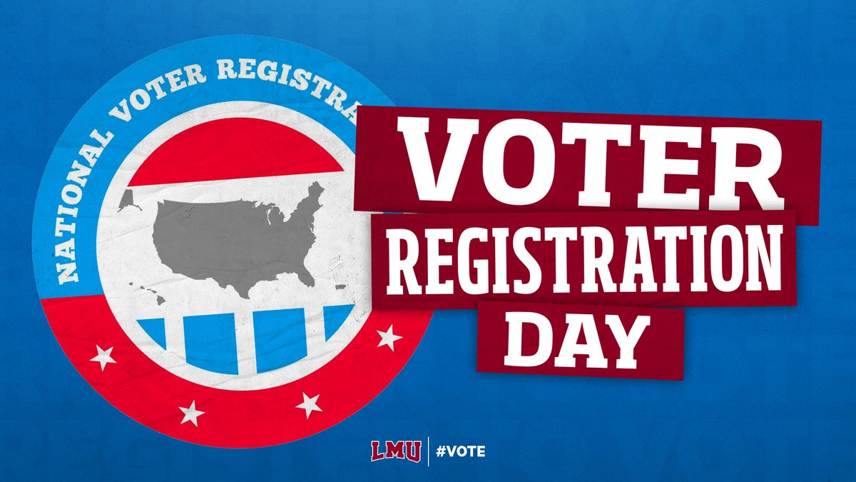 It's #NationalVoterRegistrationDay! Make sure your voice will be heard. Click here to register or check your registration status 🇺🇸 » lmulions.com/vote #ListenEngageVote | #HearOurRoar