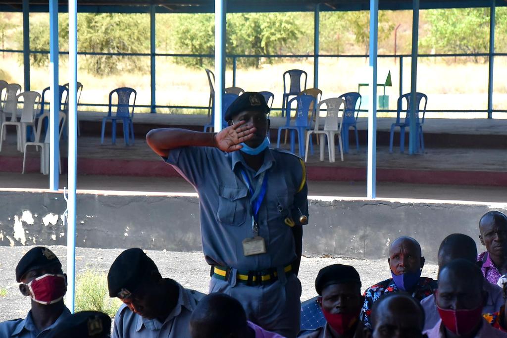 TPsdadm's tweet photo. CEC @LokwangBenson further called for coorperation with the @NPSOfficial_KE to enhance professionalism in service delivery amongst the enforcement officers. @TurkanaCountyKE @Jonathanekai https://t.co/ckW2ACNyaD