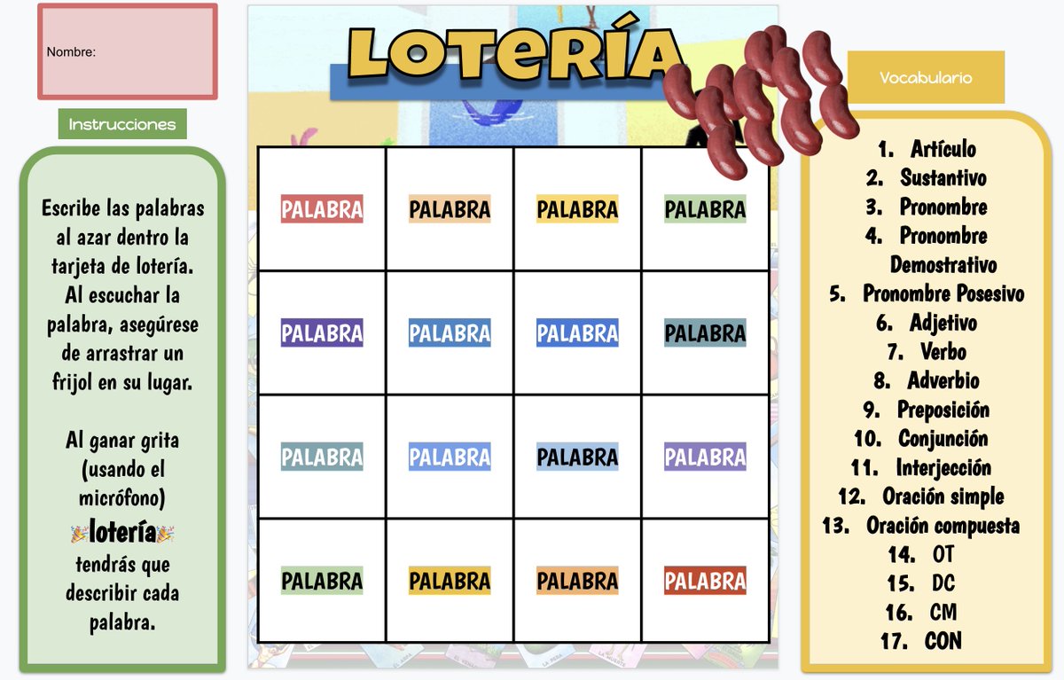 Amanda Sandoval My Brilliant Colleague Cristinasanchez Who Teaches Dli Art Spanish Shared Her Class Google Slide Loteria Gameboard With Me Last Night I Love It So Much Amanda Sandoval My Brilliant Colleague Cristinasanchez Who Teaches Dli Art Spanish Shared Her Class Google Slide Loteria Gameboard With Me Last Night I Love It So Much
