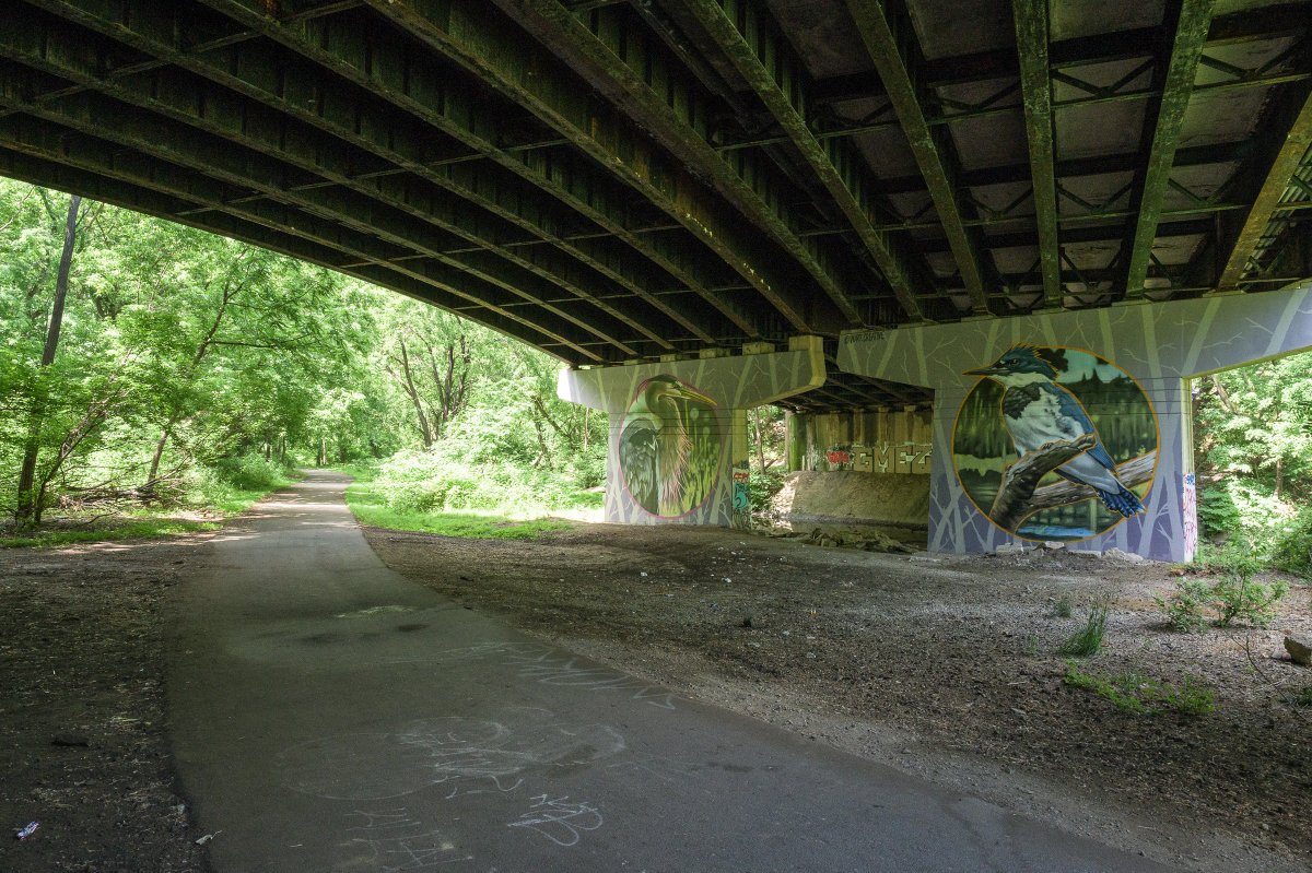 trailoffapp's tweet photo. Hidden away in bustling Northeast Philly, the Tacony Creek Trail follows its namesake creek for 3.2 miles. This trail is a rich sliver of nature amidst the dense urban landscape. (1/2) #TaconyCreek #TaconyCreekTrail #TaconyCreekPark #DiscoverTCP https://t.co/sqWT7jpNoQ
