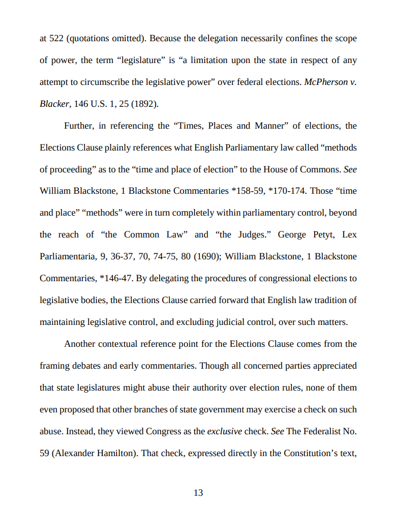 Jonathan Lai 賴柏羽 On Twitter Second Argument The Pa Supreme Court Violates The U S Constitution S Elections Clause And Electors Clause Basically An Argument That The Court Took The Legislature S Power To