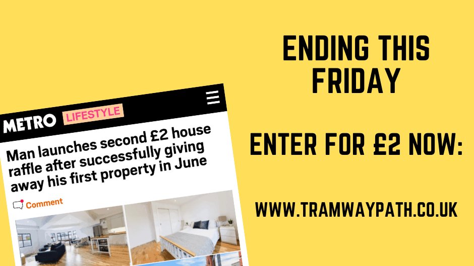 tramwaypath's tweet image. Quote RT this tweet and get no likes or RTs by 6PM tomorrow. Winner gets 100 tickets. Imagine no mortgage for life...
