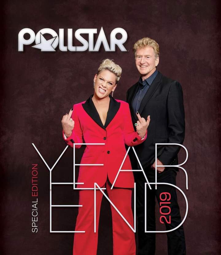 At the end of the year, Pollstar recognized and awarded P!nk "Artist of the Year", due to the success of the Beautiful Trauma Tour in 2019.