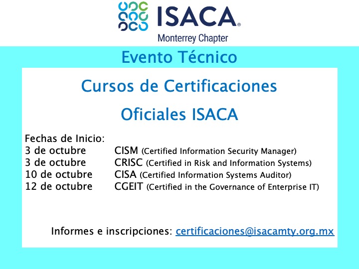 isacamty's tweet photo. #isaca #isacamty https://t.co/DgNNfXQw27