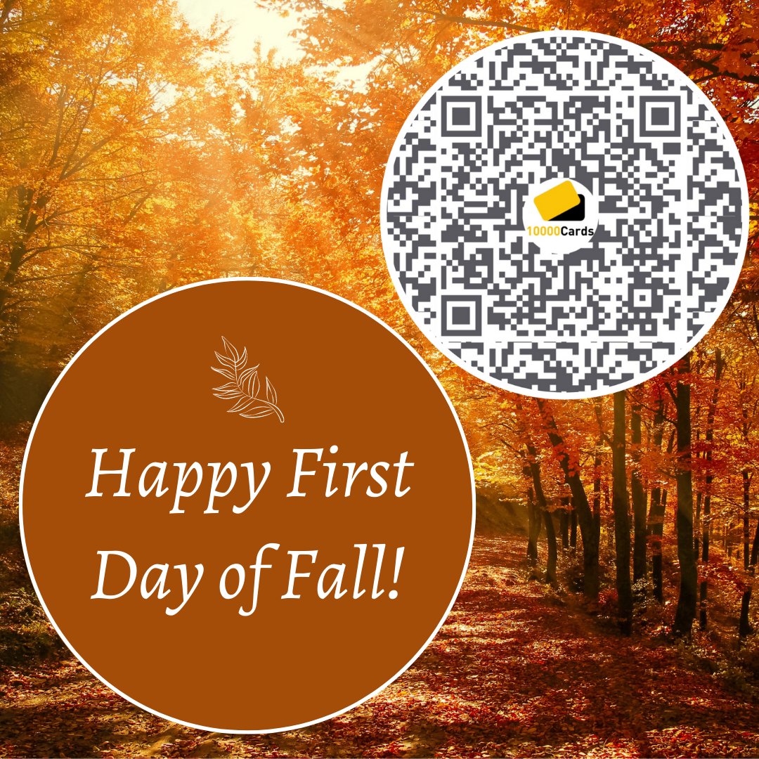 As we shift from Summer to Fall &amp; embrace a new season, let’s also take time to reflect on new ways to grow! Our digital business cards are a great personal investment that make all your future goals attainable. 

Let’s get started — shop10000cards.com