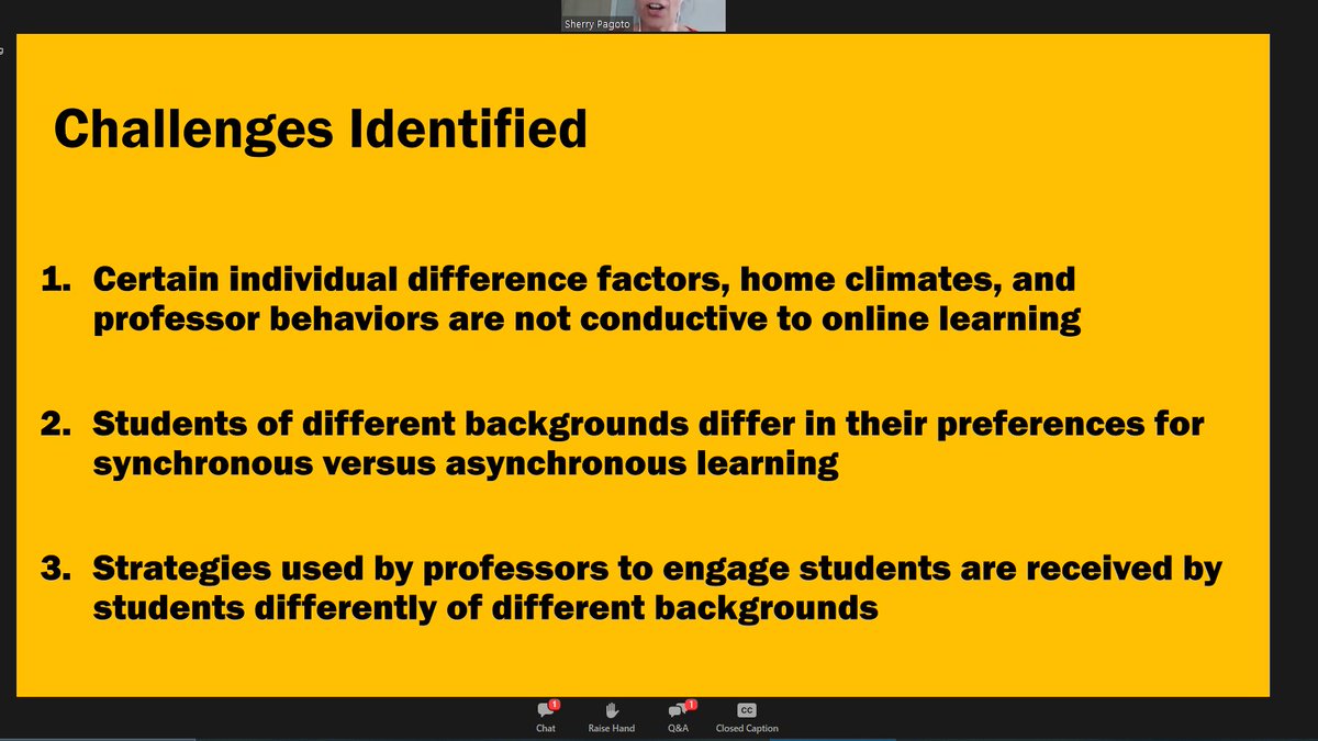  @DrSherryPagoto polled undergraduate students on the efficacy of the rapid switch to online learning and found 3 major factors:They also noted that most of these factors disproportionately affect socioeconomically disadvantaged students and students of color.