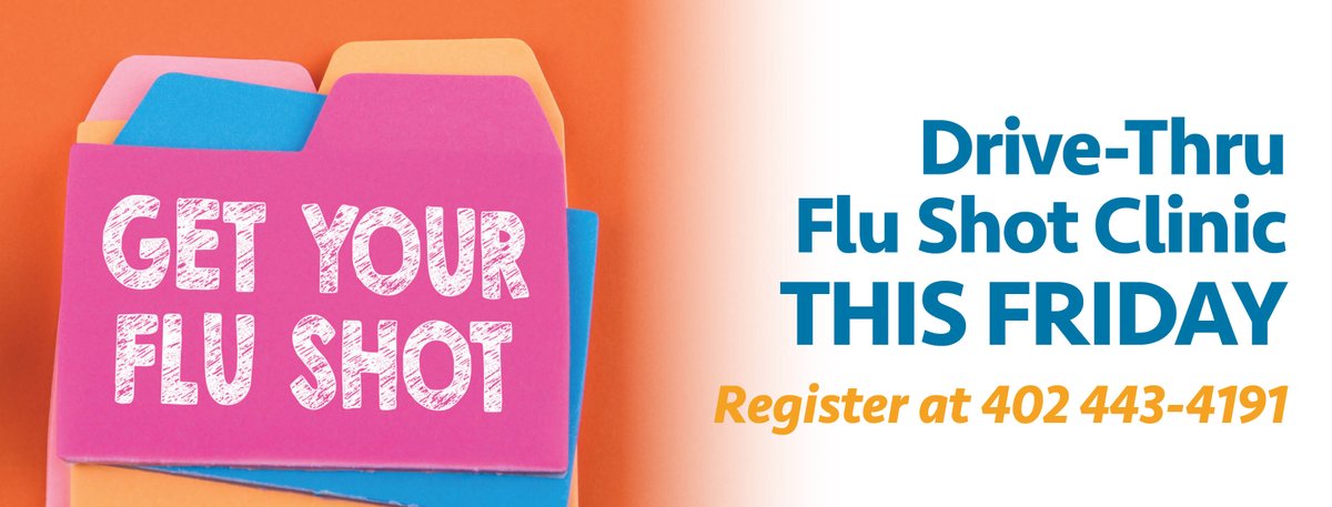 It's so easy! Call. Get an appointment time. Drive-Thru. Get your flu shot this Friday! Be Well.