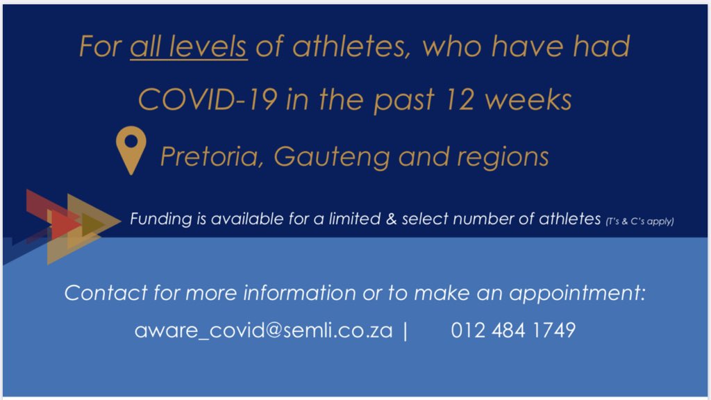 JoosteMarcel's tweet photo. An incredible experience has which reminded me of the value of learning from a patient’s perspective - the #SEMLI COVID-19 Recovery Clinic, as a patient as well as a treating physician, has been such a privilege

@AwareSemli @UPTuks 
#SportsMedicine #COVID19 https://t.co/izT3PW503p