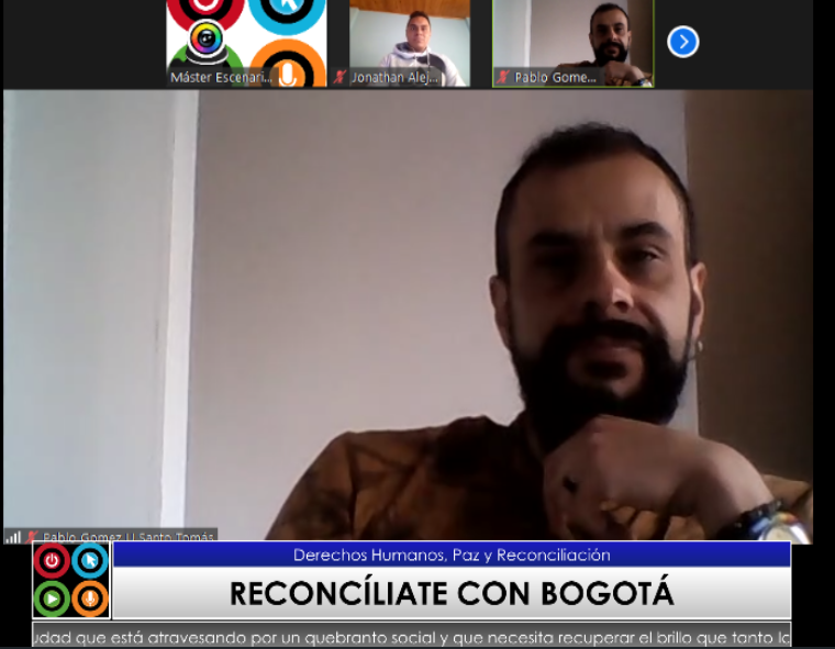 EscenarioUSTA's tweet photo. "La Paz es un camino que se construye desde la cotidianidad” Pablo Gómez, Docente de la Facultad de Comunicación Social para la Paz, Universidad Santo Tomás https://t.co/UGHicBvlJd