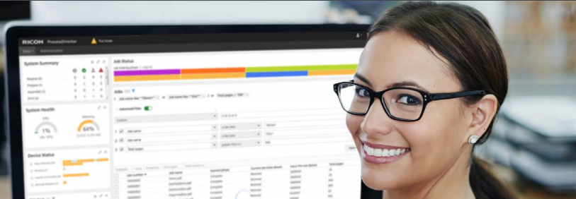 RicohUSAGC's tweet photo. At #RicohInteract this morning, we unveiled a new subscription pricing option for RICOH ProcessDirector that delivers more financial flexibility and lower upfront costs for scalable workflow optimization. Learn more: https://t.co/GoLpnW2HQu #LookAtRicoh https://t.co/sBsxu46uOl