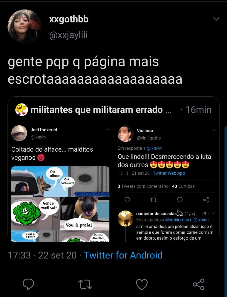 militantes que militaram errado on X:  / X