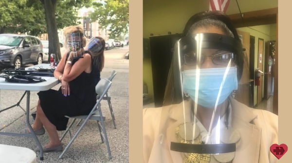 jcrmrg's tweet photo. Principal Migliozzi of Jersey City's Charles E. Trefurt School and Principal Wingard of Martin Luther King, Jr. School shared their new back to school looks - complete with masks and face shields for maximum safety. https://t.co/l8XFiHKcvN
