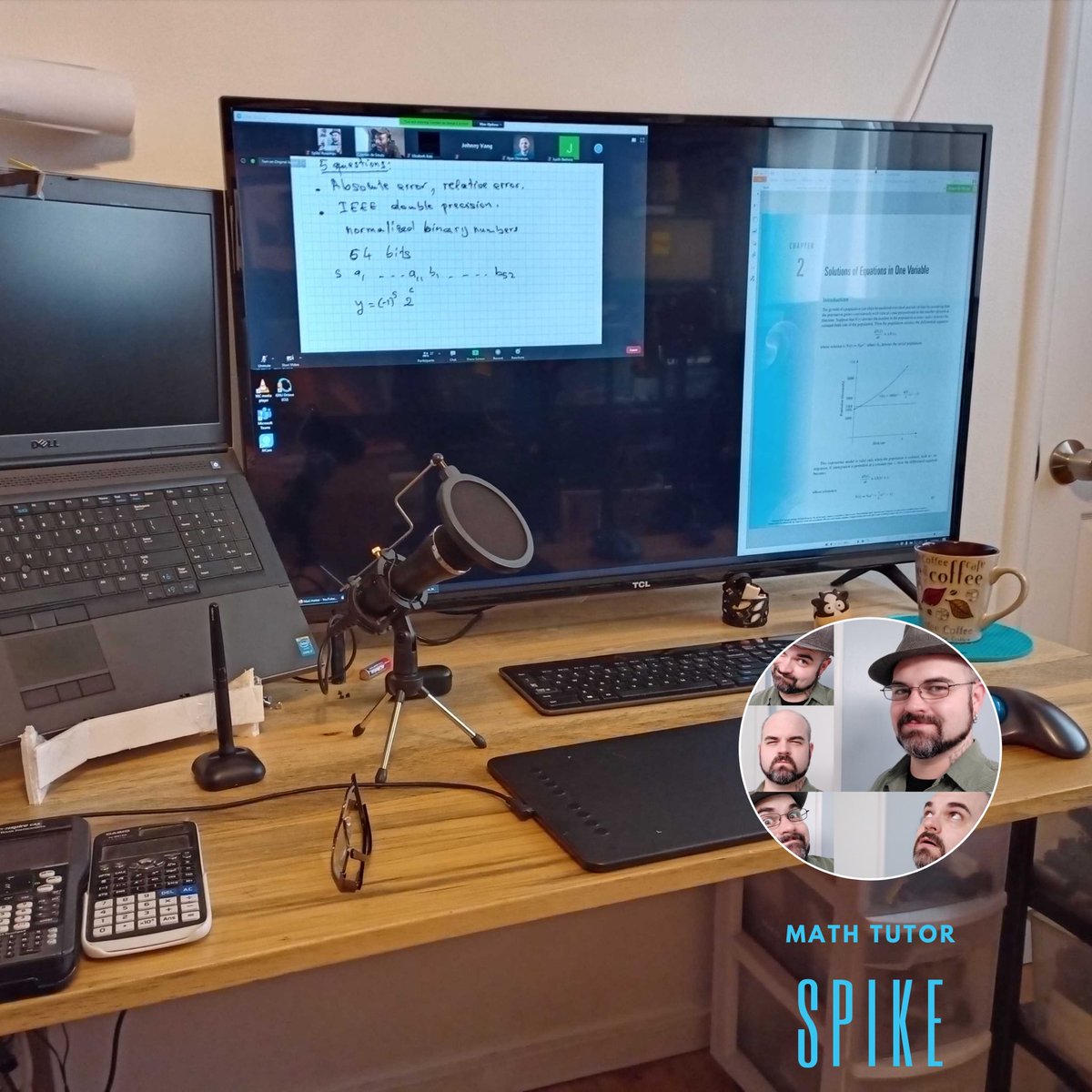 fslc_tutoring's tweet photo. Spike our math tutor’s set up featured a huge screen that can fit the equivalent of 4 normal sized monitors. He has plenty of space to facilitate learning 😂. #FresnoState #education #learning #tutoring #supplementalinstruction #csu #calstate #studentaffairs #learningassistance https://t.co/uuzRd2bxDj