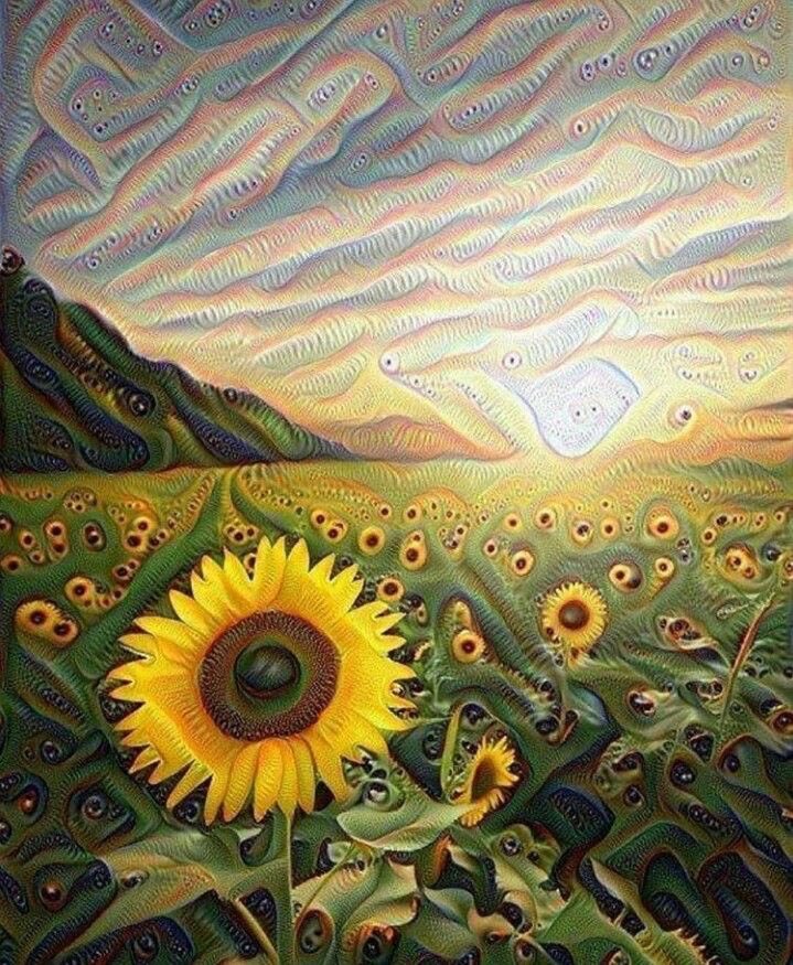 SUNFLOWER VOL. 6in a psychedelic animated video, it would show a couple in a field of sunflowers dancing and being in love.