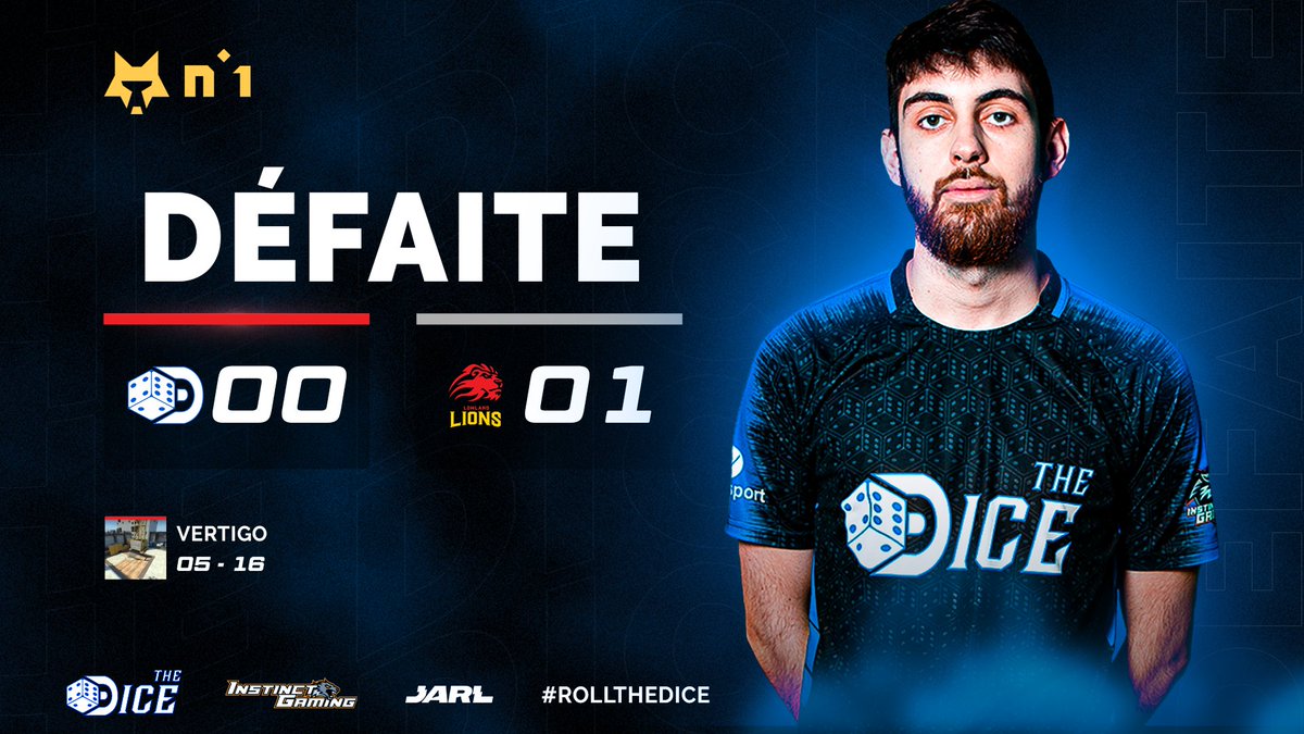 TheDiceFR's tweet photo. [#CSGO] GG @thelowlandlions qui nous prend la première place du #LegendStage 🤝! Si tout se passe bien, on est directement qualifié pour la demi-finale des playoffs !

GG pour la qualification 👊 Bonne soirée #RollTheDice @LouvardGame @ItsTheNumberOne https://t.co/fOO2OXI9Qy