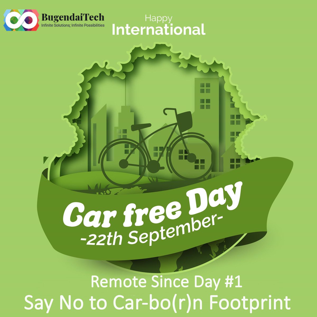 BugendaiTech's tweet photo. Small changes today can lead to a bigger change tomorrow. 
•        Fresher air to breathe
•        Better future for generations to come
•        Giving back to nature

Act responsible. #GoGreen

#ecofriendly #BugendaiLove #LifeAtBugendaiTech #BugendaiTalkies https://t.co/9W3AjTDdoL