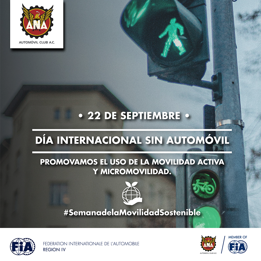 ANA_FIAmx's tweet photo. 22 de Septiembre, Día Internacional sin #Automóvil para promover una movilidad más sostenible y usar transportes alternativos más ecológicos. ¡Cuidar el medio ambiente está en nosotros! #MovilidadUrbana #NoAutos #Bicis #Bikes #Patinetas #TransporteEléctrico #MovilidadSostenible https://t.co/0IhyLyMrOM