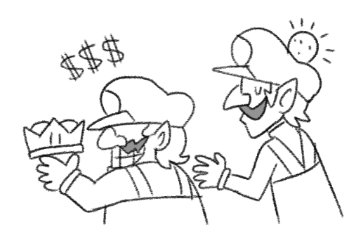 wario and waluigi coloring pages