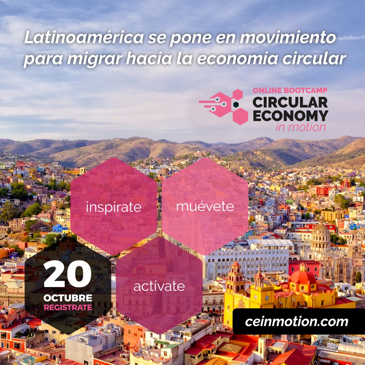 Innovacion_Leon's tweet photo. Inspírate, Muévete y Actívate para migrar hacia la #EconomiaCircular en América Latína. 
Participa del evento #CEinMotion online. Enciende tus habilidades y aprende a diseñar modelos de negocios circulares. Somos SIDE EVENT de #WCEFonline
➕ Evento Gratis: https://t.co/wJZUsyggKk https://t.co/iDaS7MUSME