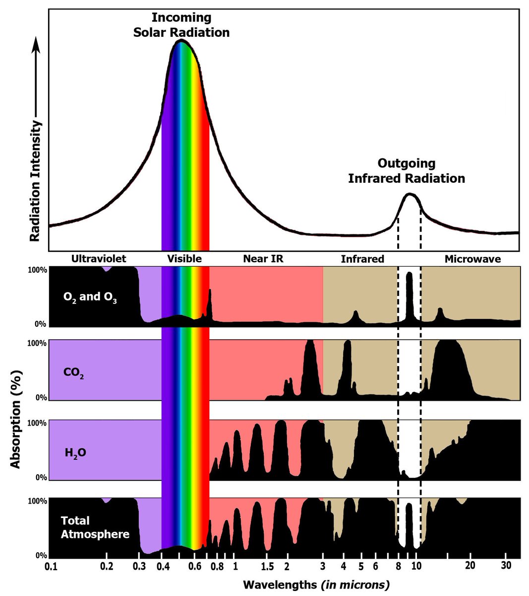 5. So this CO2, which is a trace gas, should be highly absorbent of the earths heat right? What does science say about this: