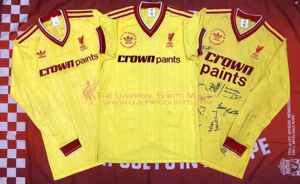 The Liverpool Shirts Museum on Twitter: "Liverpool 1985-1987 Third Adidas CrownPaints match worn shirts family. @LFC @LivShirtsMuseum https://t.co/shU10aI9br" / Twitter
