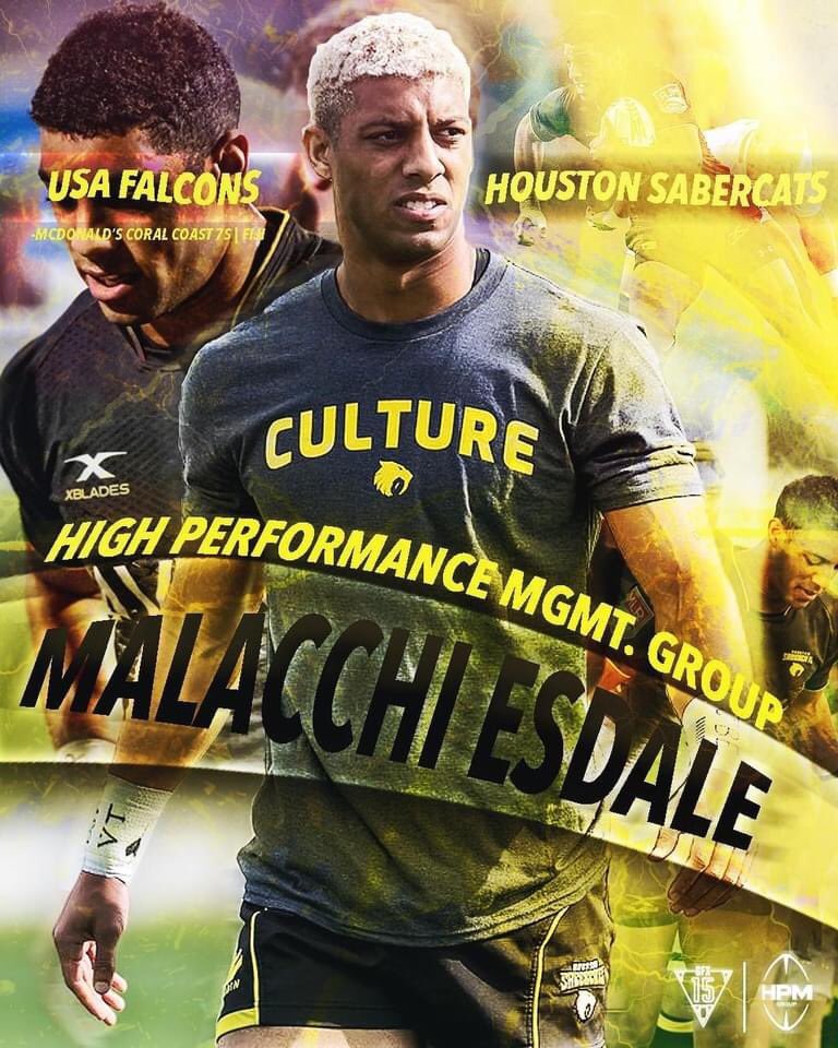 hpmgroup_usa's tweet photo. Be sure to catch @Mala_booty lighting up a stadium near you ⚡👊🏽
@usmlr @usarugby @hpmgroup_usa #mlr #usmlr #houston #sabercats #rugby #rugbylife #backlife #hpm #hpmgroup #xfactor #tokyoolympics #teamusa #workforit https://t.co/p30OoqJXmL