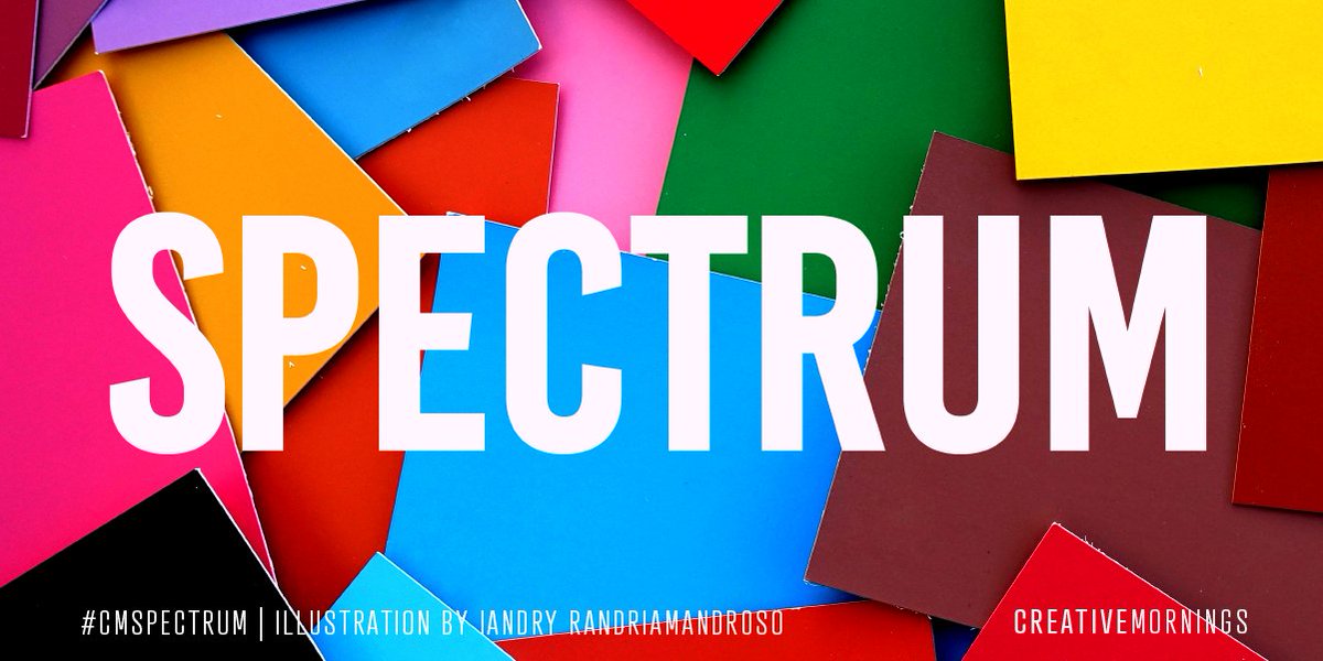 Our next event is this Friday! Sign up &amp; see all event details here: 
creativemornings.com/talks/spectrum…