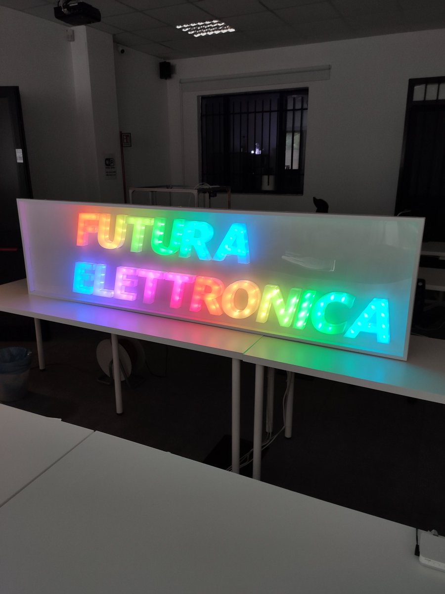 OpenElectronics's tweet photo. #sign made with #neopixel
#led and #3dprinter.
#3Dprinting #3dprinted #3dprinters #3dlovers #3d #diy #3dprint #cr3pro #pla #3dmodel #3dcreate #diy #diyelectronics #arduino #circuits
#electronicsprojects
#electronics
#electronicslovers
#electronicsengineering
#creative https://t.co/wXSghAHuU7