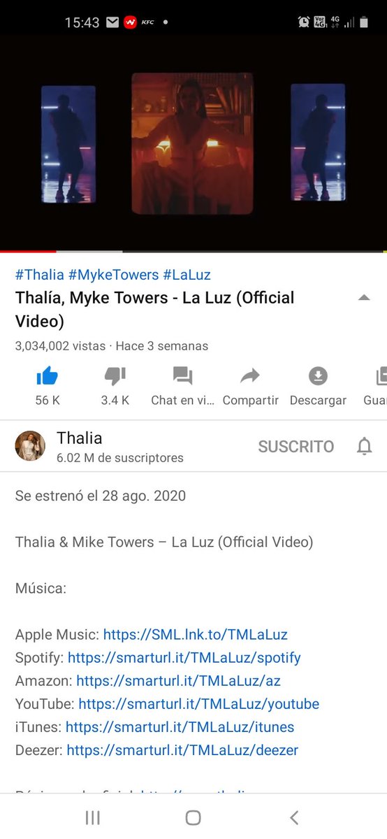 nikoaguiluz's tweet photo. Sigo reproduciendo #LaLuz 
@thalia @myketowers
 vamos por 5 millones  hasta lograrlo 
@SonyMusicChile  @SonyMusicChile 

#ThaliaLaLuz #ThaliaZoom #5MLaLuz #CTNH2 https://t.co/gyLny2lOhq