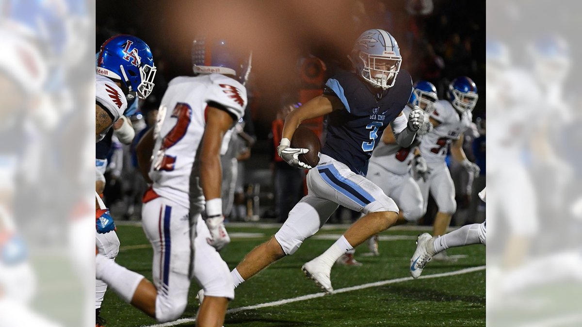 Corona del Mar safety Tommy Griffin commits to Cal Poly San Luis Obispo. He made game-clinching INT in state championship win over Serra/San Mateo last season; is 4th Sea King to commit - ht.ly/HrSB30rbf1Q <a href="/ocvarsityguy/">Dan Albano</a>
