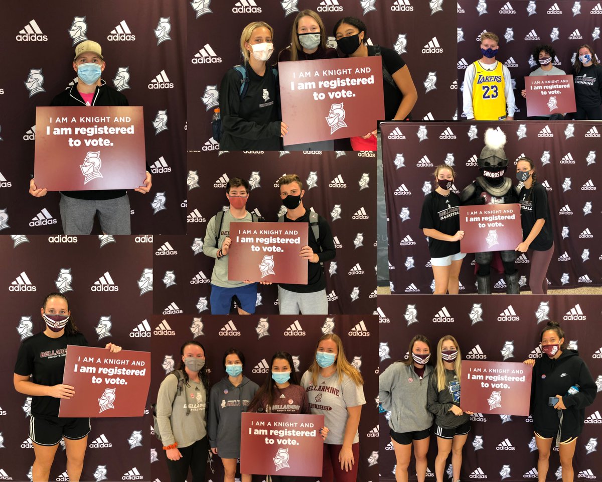 BellarmineSAAC's tweet photo. So many Knights are registered to vote!! If you’re not, head over to Knights Hall before 4:30! #BUVotes @BUKnights @bellarmineU https://t.co/EHU4DmdGA0