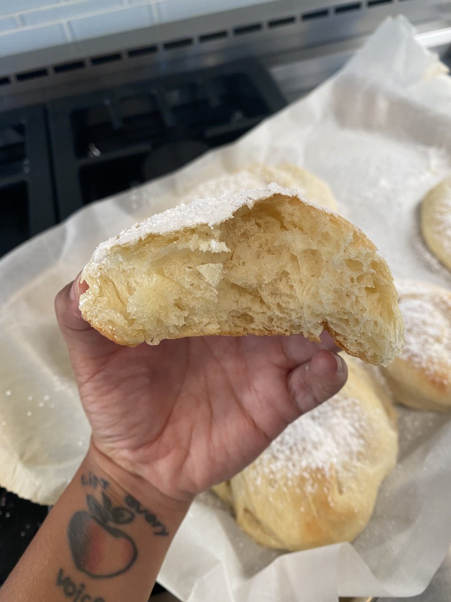 Bread #48: Mallorcas. These are a Puerto Rican breakfast bun. I started the dough, and as it was rising found out my grandma was gone. I just stood there, not knowing what to do, and mechanically finished rolling and shaping the dough, crying.