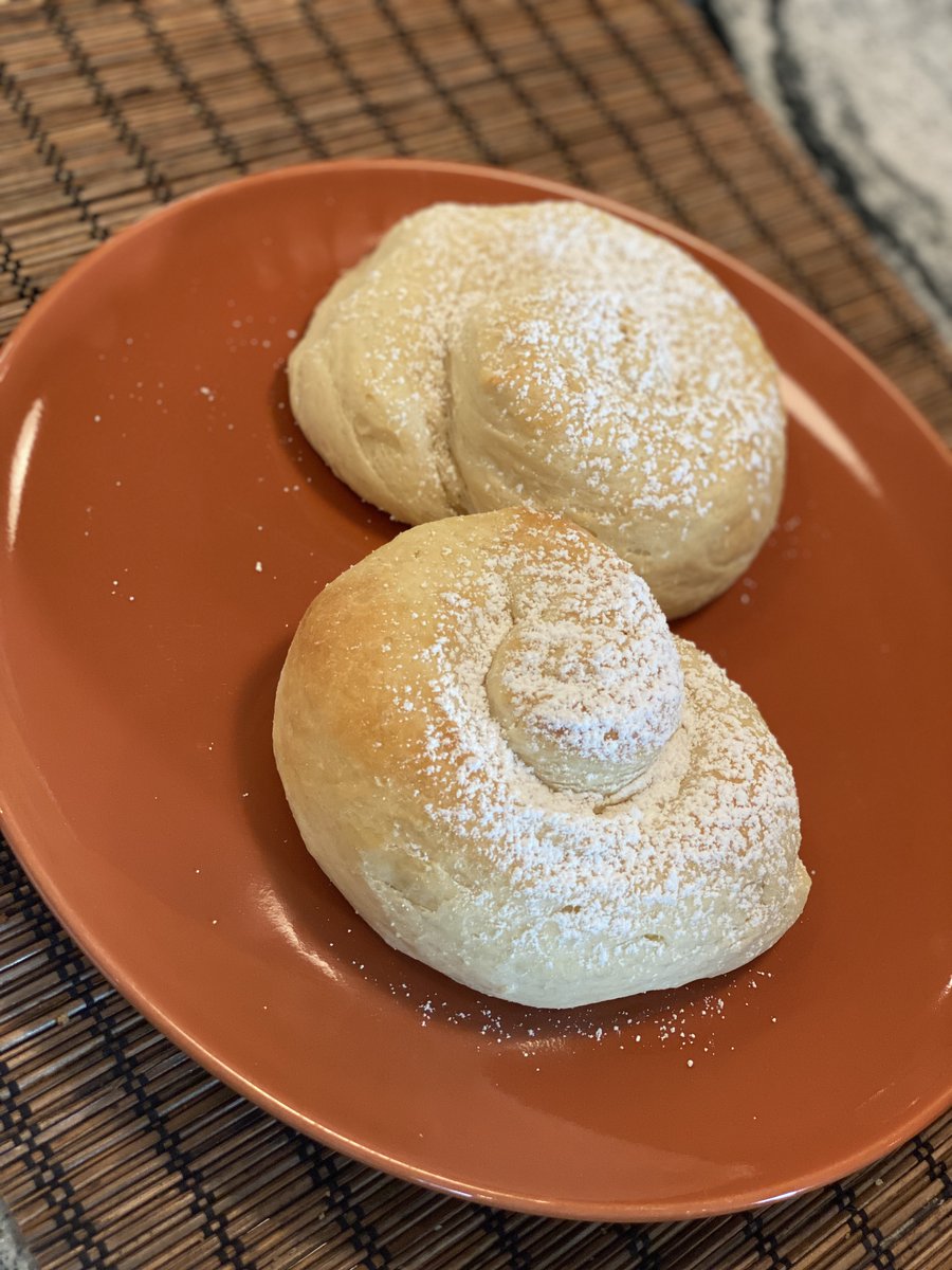 Bread #48: Mallorcas. These are a Puerto Rican breakfast bun. I started the dough, and as it was rising found out my grandma was gone. I just stood there, not knowing what to do, and mechanically finished rolling and shaping the dough, crying.