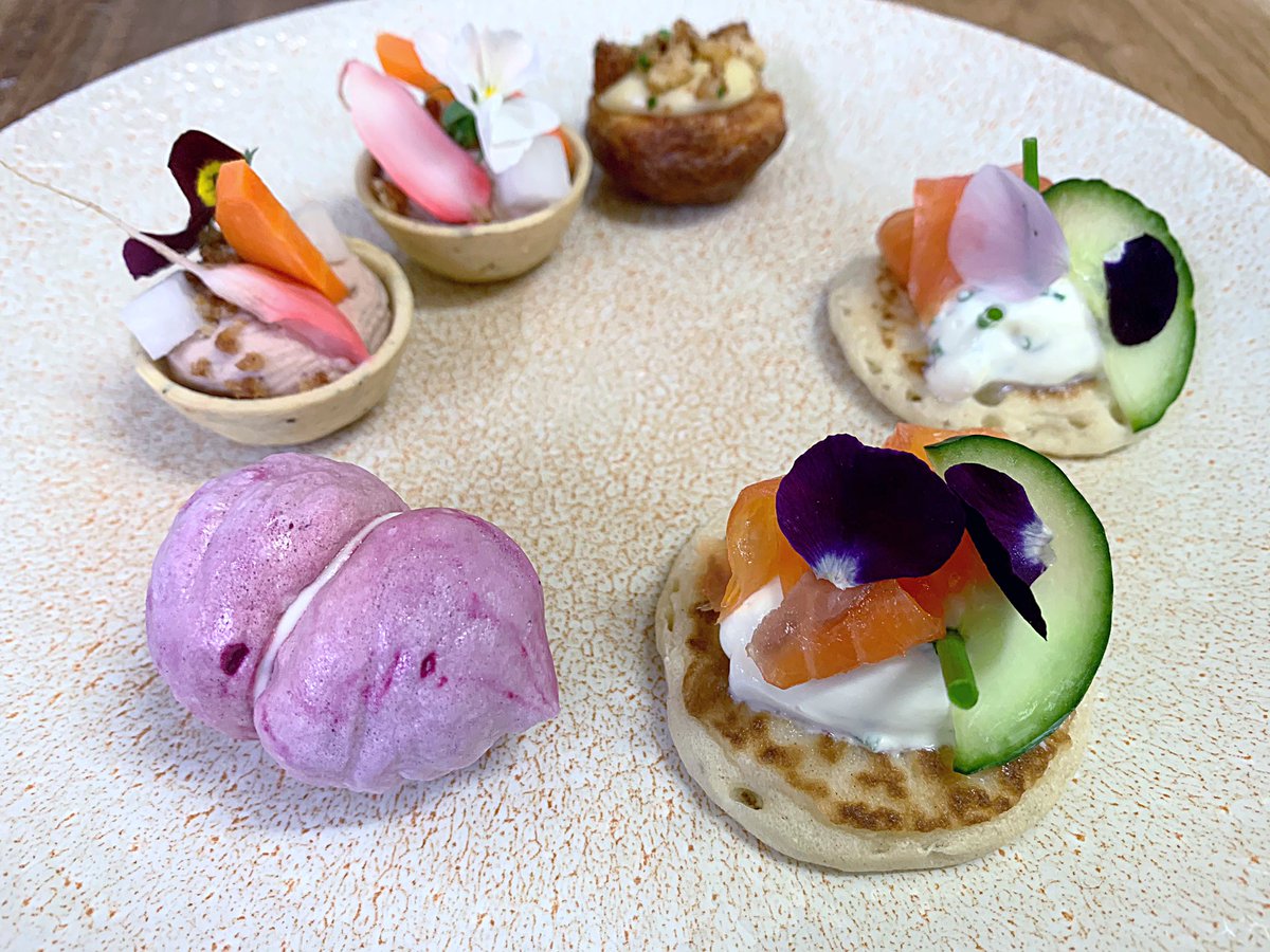 Hospitality Head Chef <a href="/tomchef123/">Tom Lowe</a> kicking off the evening with some stunning colours &amp; flavours and the taste, wow! Well done team #canapes #team #holroydhowe <a href="/HolroydHowe/">Holroyd Howe</a> <a href="/chefbenji64/">Ben Cook</a> <a href="/OliCullers/">Oli Cullingworth</a> <a href="/Rachael48432853/">Rachael Wilson</a>  @ChefSi71 @chefysimon