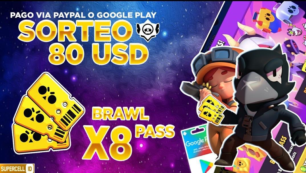 ⚠️Sorteo 8 Brawl Pass⚠️
80 USD🔥

✅Requisitos: 
Dar RT🔁 &amp; FAV❤️
Mencionar a 3 amigos 
Seguir a:
<a href="/CynthiiaR92/">Cindy❤️</a>
<a href="/TtJhosep/">Jhosep</a>
<a href="/TeamCrematory/">Crematory Esports ☠️</a> 
<a href="/Yosoyfabiwilo/">KOK l Wilo™</a>
<a href="/Sweety_bschile/">🍭♡𝒮𝓌𝑒𝑒𝓉𝓎♡🍒</a>
<a href="/Escanor_BS1/">ᴸᵒʳᵈEʂȼαиøᴙ㉶</a>
<a href="/OP_Saiko/">Saiko</a> 
@RauulxBs

Los ganadores se darán en 1 semana‼️ Buena suerte a todos 🥳