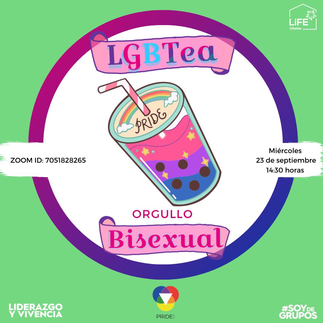 PrideCCM's tweet photo. ¡Les invitamos al LGBTea “Orgullo Bisexual”! 💗💜💙🏳️🌈
Platicaremos sobre diferentes aspectos de la bisexualidad, veremos cortometrajes y compartiremos experiencias.
¡Te esperamos! 🏳️🌈🙌🏻
(Cualquier problema para entrar, mándanos DM)
#prideccm #lgbtea #spillthetea #bisexual https://t.co/7lSoGOhELn
