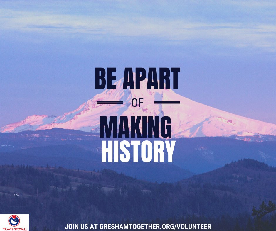 GreshamTogether's tweet photo. History is on the horizon, Gresham. This is your city - and you have a chance to be apart of bringing #GreshamTogether. We need to come together now more than ever, and we need your help to do it. Visit https://t.co/mCSV4IHW0w to take your place in determining your city's future. https://t.co/FBy3qzEfn8