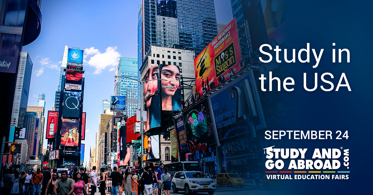 EdUSACanada's tweet photo. Join us and @studygoabroad on September 24, from 2pm to 8pm EDT to virtually meet with representatives from universities, colleges and professional schools from around the world.
Register here ---> https://t.co/xEbdjDkKzc https://t.co/8sfweb9Wwz