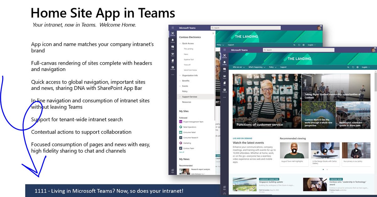 . <a href="/andyhaon/">Andy Haon</a> and I with the latest on your modern intranet: youtu.be/26aDMM2iFrQ

Watch this for the overview. 

And keep an eye out for related deep dives specified in the slides, like so: