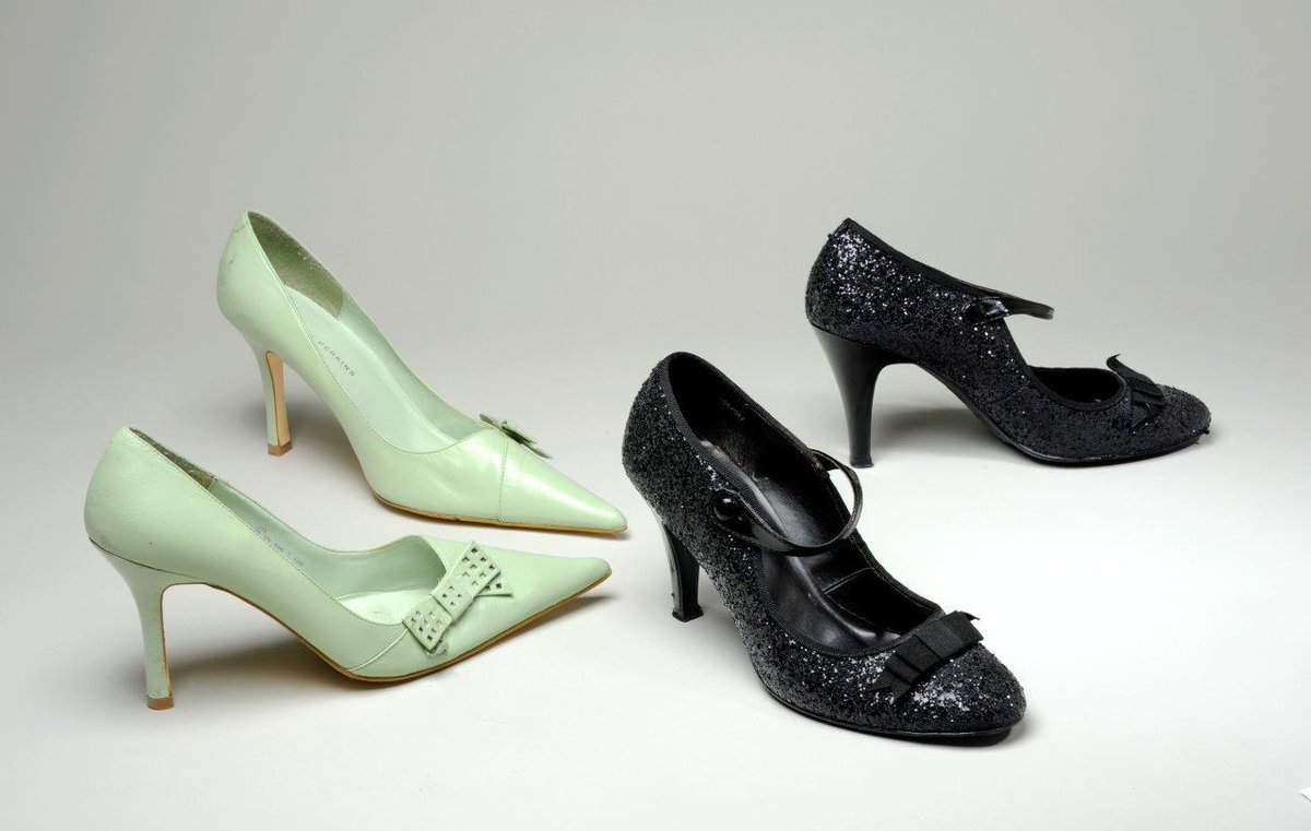 Black and green - shoes worn on a night out in the early 00s.