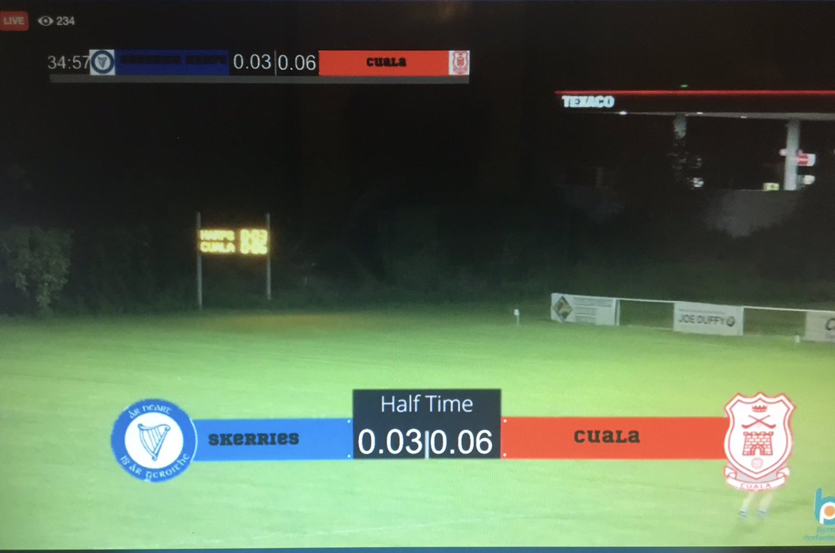 CamogieDublin's tweet image. Half Time 
#dublincamogie @WeAreDub Senior 2 Semi Final
@SkerriesHarps 0.03
@CualaCLG 0.06

Game is being live streamed @SkerriesHarps Facebook page 

#clubsbuilddubs #staysafe