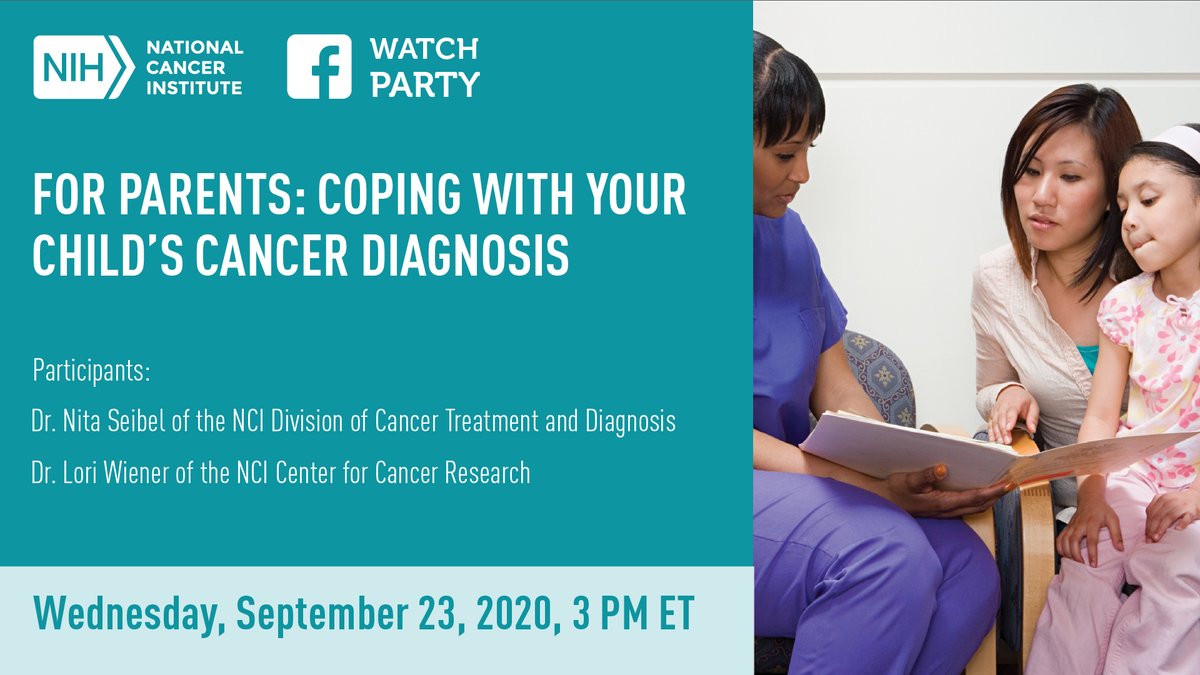 NCI Cancer Control (@ncicancerctrl) on Twitter photo Join <a href="/theNCI/">National Cancer Institute</a> for a Facebook Watch Party for parents of children with cancer on Wednesday, 9/23, at 3 PM ET. During the event, NCI experts will answer questions on NCI’s Facebook page. #ChildhoodCancer #ChildhoodCancerAwarenessMonth cancer.gov/news-events/ev… Join <a href="/theNCI/">National Cancer Institute</a> for a Facebook Watch Party for parents of children with cancer on Wednesday, 9/23, at 3 PM ET. During the event, NCI experts will answer questions on NCI’s Facebook page. #ChildhoodCancer #ChildhoodCancerAwarenessMonth cancer.gov/news-events/ev…