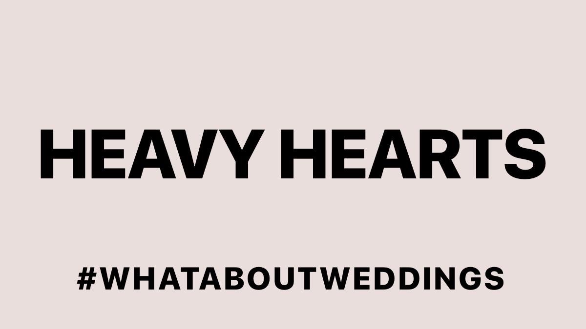 LoveMyDressBlog's tweet image. We have such heavy hearts tonight but we refuse to give up hope and we refuse to be quiet. Join us tonight and let’s stand together for weddings. Tag your MP and tell them your story. #whataboutweddings