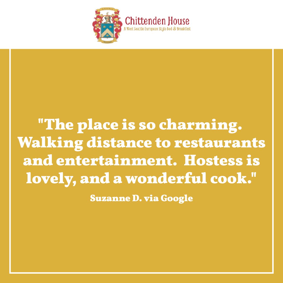 ChittendenHouse's tweet photo. Love being a favorite place to stay for so many amazing visitors! https://t.co/KSbW80Kssg