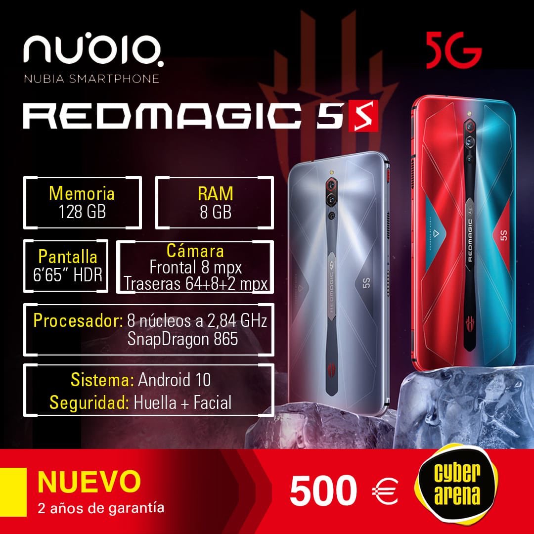 ¡Pepino!

¡También nuevo y 2 años de garantía!

🔝📱🥰

#CyberArena #Nuoio #Gammer
#Dénia #RedMagic5 #Ofertas  #5G