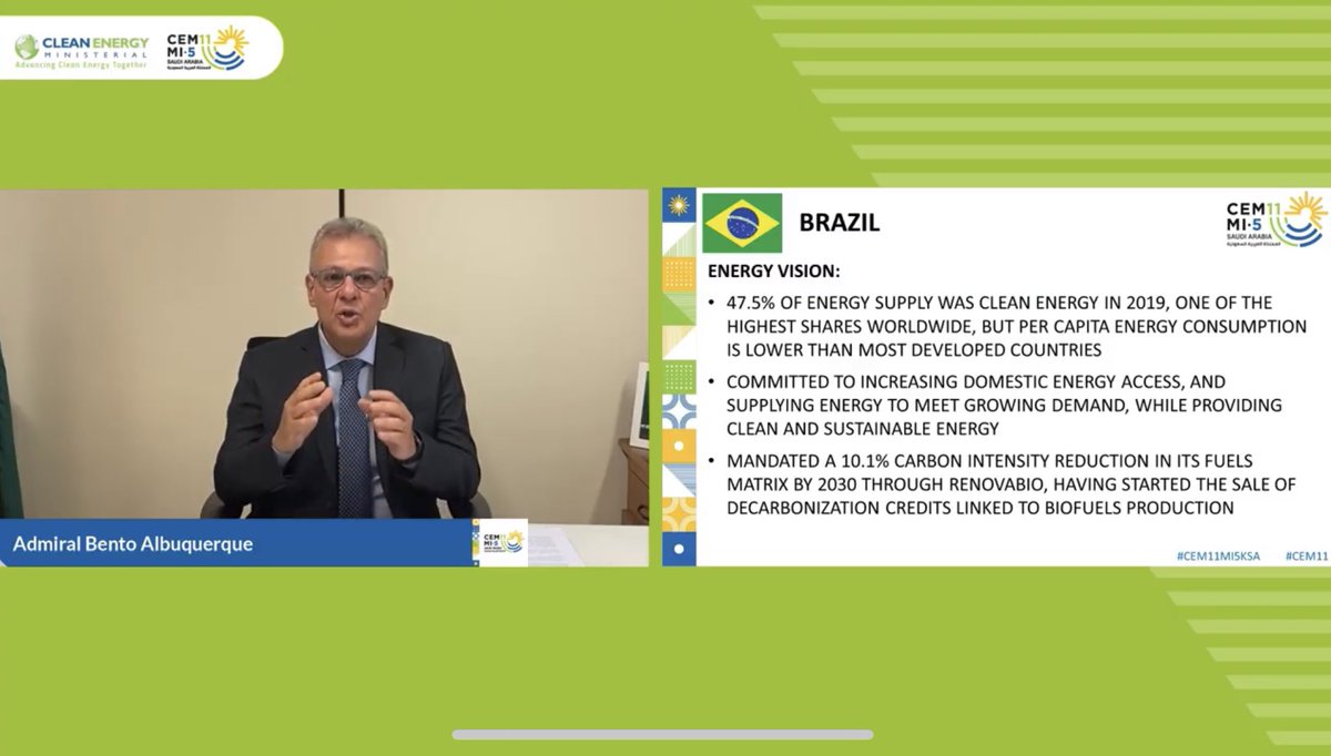 CEM11MI5KSA's tweet photo. Great discussion took place from ministers of Brazil, the US, Canada and Chile, around the commitments and contributions in accelerating clean energy for the future. https://t.co/OWdU2s6Vgj