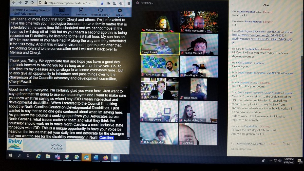 PhilipWoodward8's tweet image. NCCDD hosted a great Listening TO YOU Session for Self-Advocates today to hear what is important to them as we prepare to develop our next Five-Year State Plan to create systems change to benefit people with intellectual and other developmental disabilities! 🙂 #withcaptions
