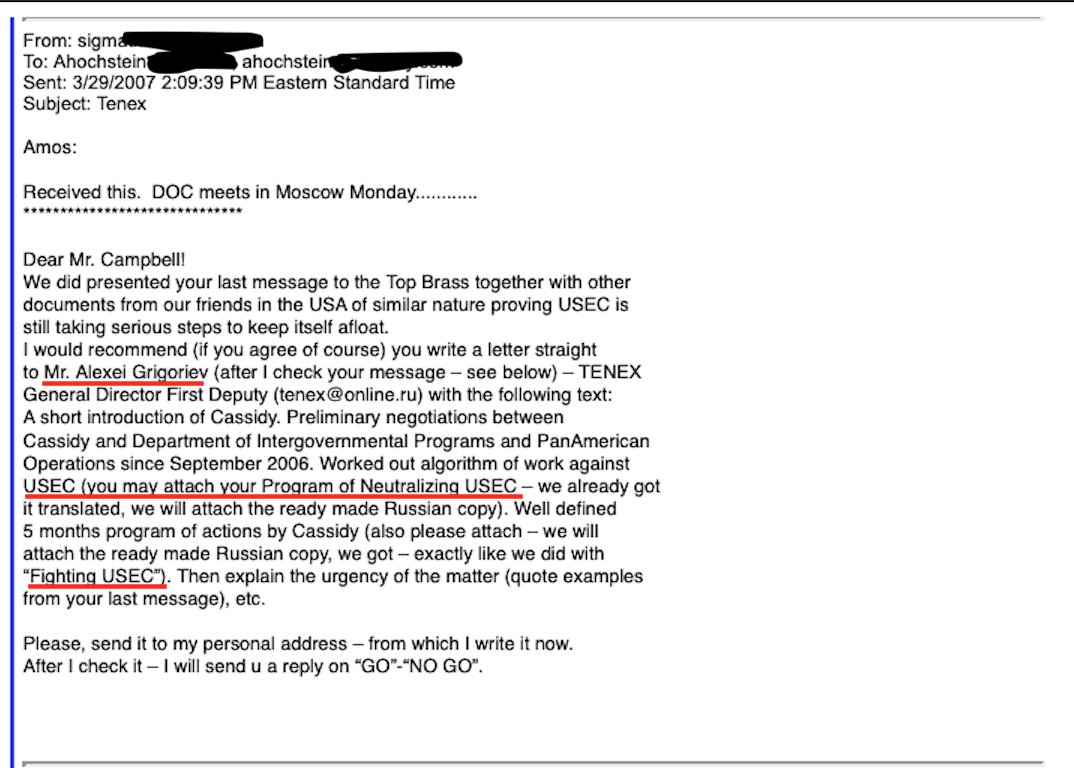 And you remember Uranium One whistleblower William "Doug" Campbell? While undercover for FBI, Campbell worked with Biden's future energy advisor AMOS HOCHSTEIN--They dealt with corrupt Russian nuclear execs whose goal was to destroy U.S. domestic uranium industry. EXCLUSIVE DOCS: