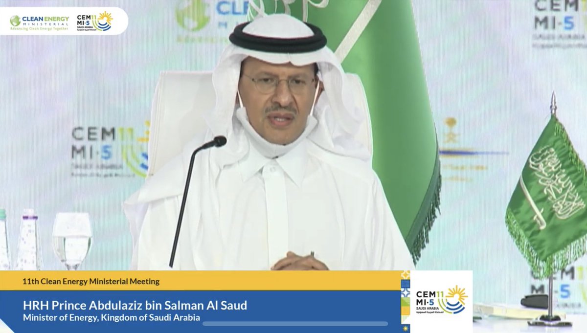 CEM11MI5KSA's tweet photo. At the end of the meeting, HRH Prince Abdulaziz bin Salman delivered the closing remarks in which he thanked all country members, organizations and participants for making this meeting a success.
#CEM11 
#CEM11MI5KSA
@CEMSecretariat https://t.co/AHSRlos6BP