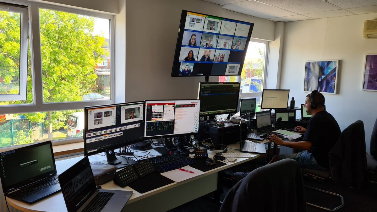 qVirtual Team working their magic. Remotely dialling all speakers into our qVirtual greenroom from the comfort of their homes. High end production to deliver engaging virtual events #standingby #newnormal #events #virtual #livestream #creative <a href="/QuadrantEvents/">Quadrant Events</a>